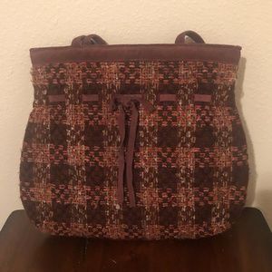 Magenta Plaid Vera Bradley Tote Bag
